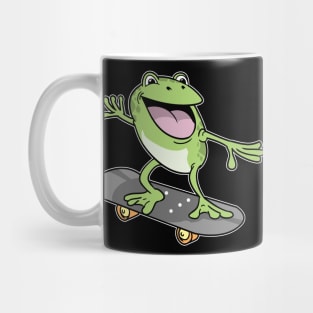 Cottagecore Aesthetic Frog Skateboard Fairycore Mug